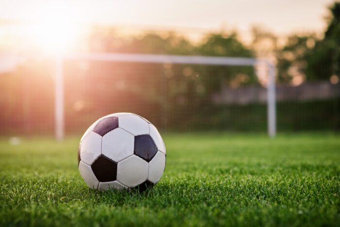 Football on pitch as part of FIFA 2026