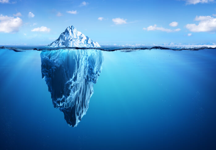 image of an iceberg